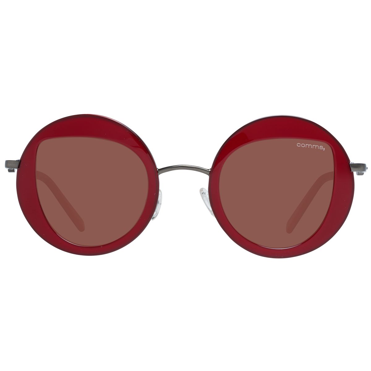 Übergroße runde Acetat-Sonnenbrille