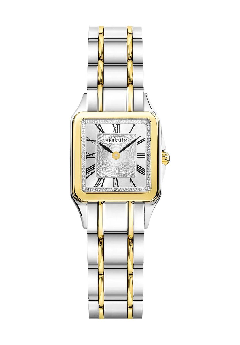 Elegante Armbanduhr mit quadratischem Gehäuse