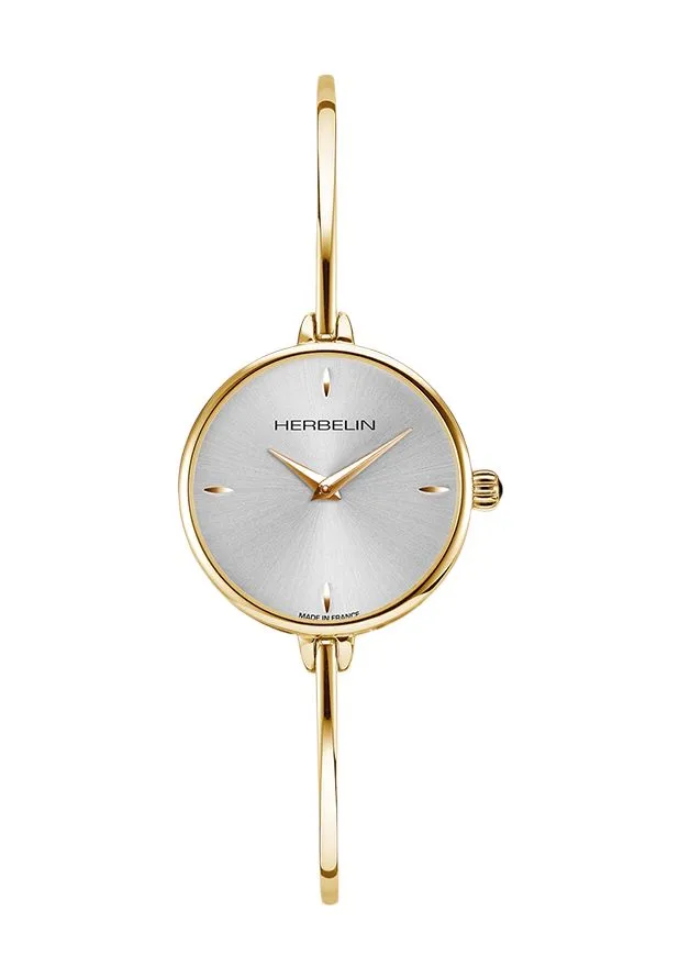 Elegante minimalistische Armspangen-Uhr