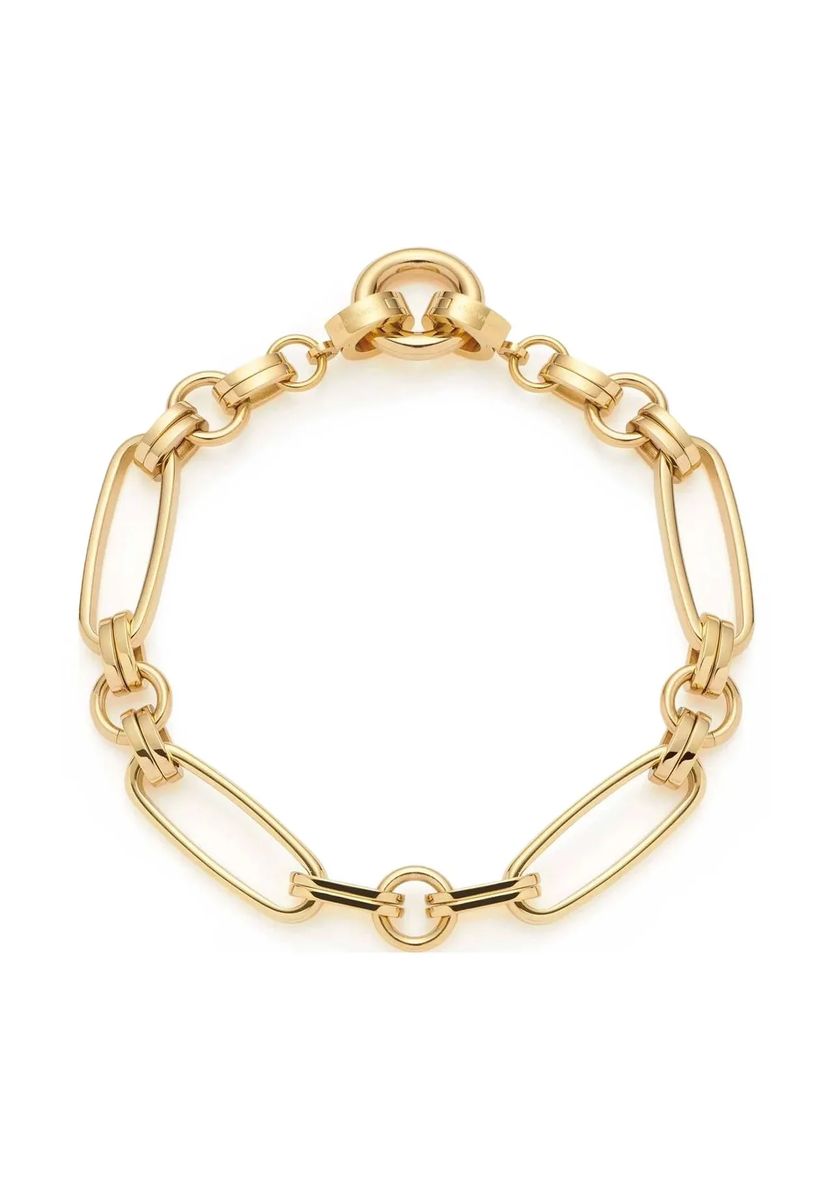 Markantes Gliederketten-Armband mit Struktur