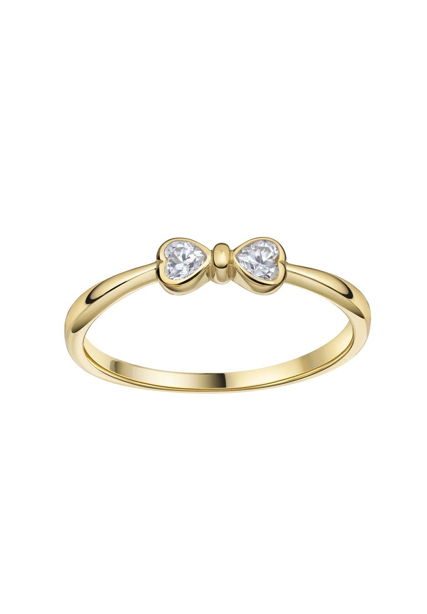 Eleganter Zirkonia-Ring in Schleifenform