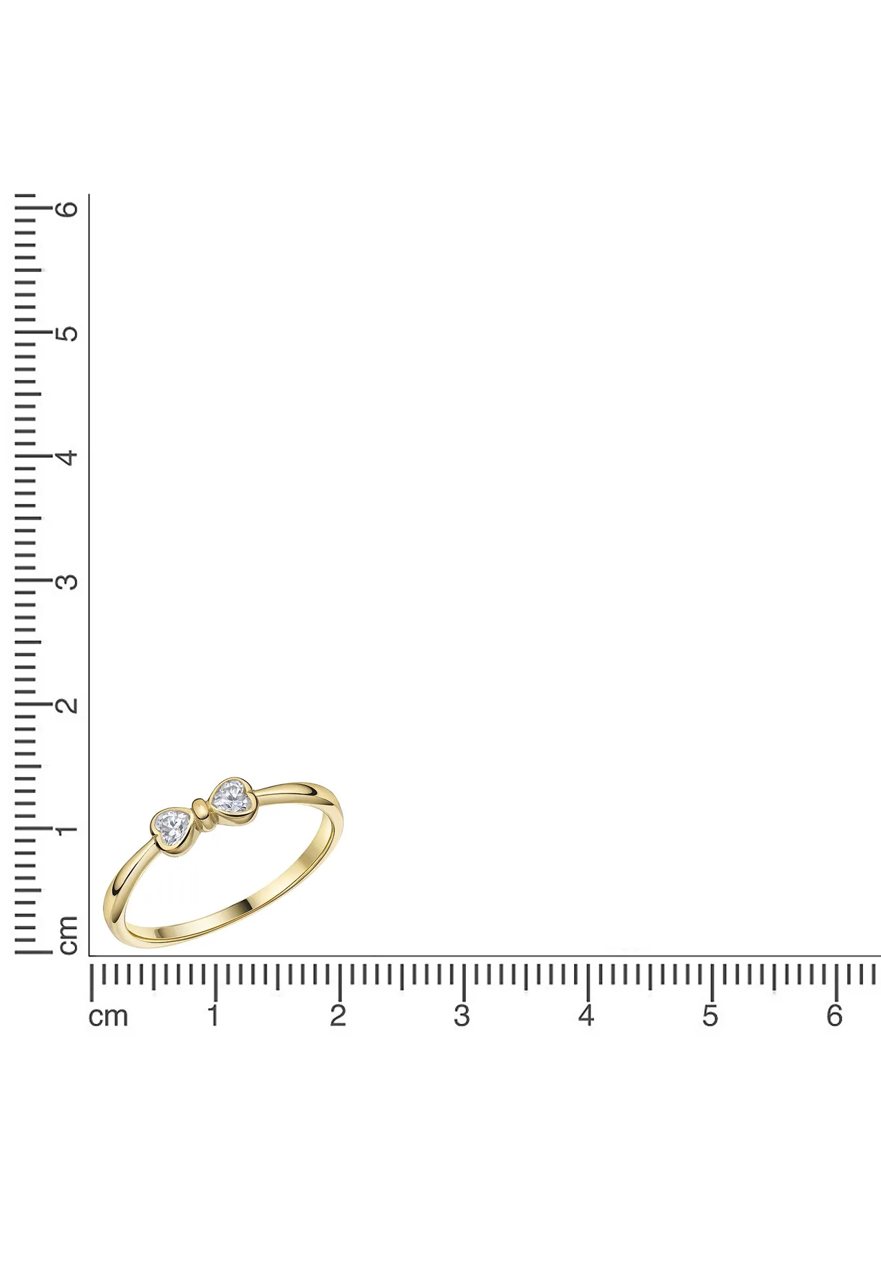 Eleganter Zirkonia-Ring in Schleifenform