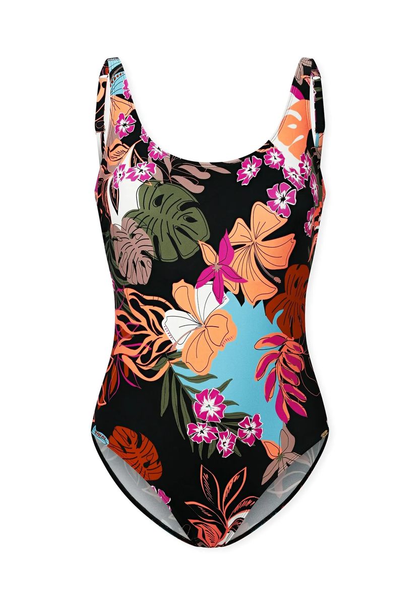 Tropischer Einteiler mit Blumenprint