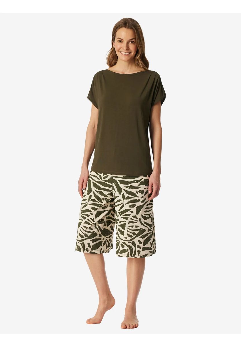 Premium-Loungewear-Set mit T-Shirt und Culotte