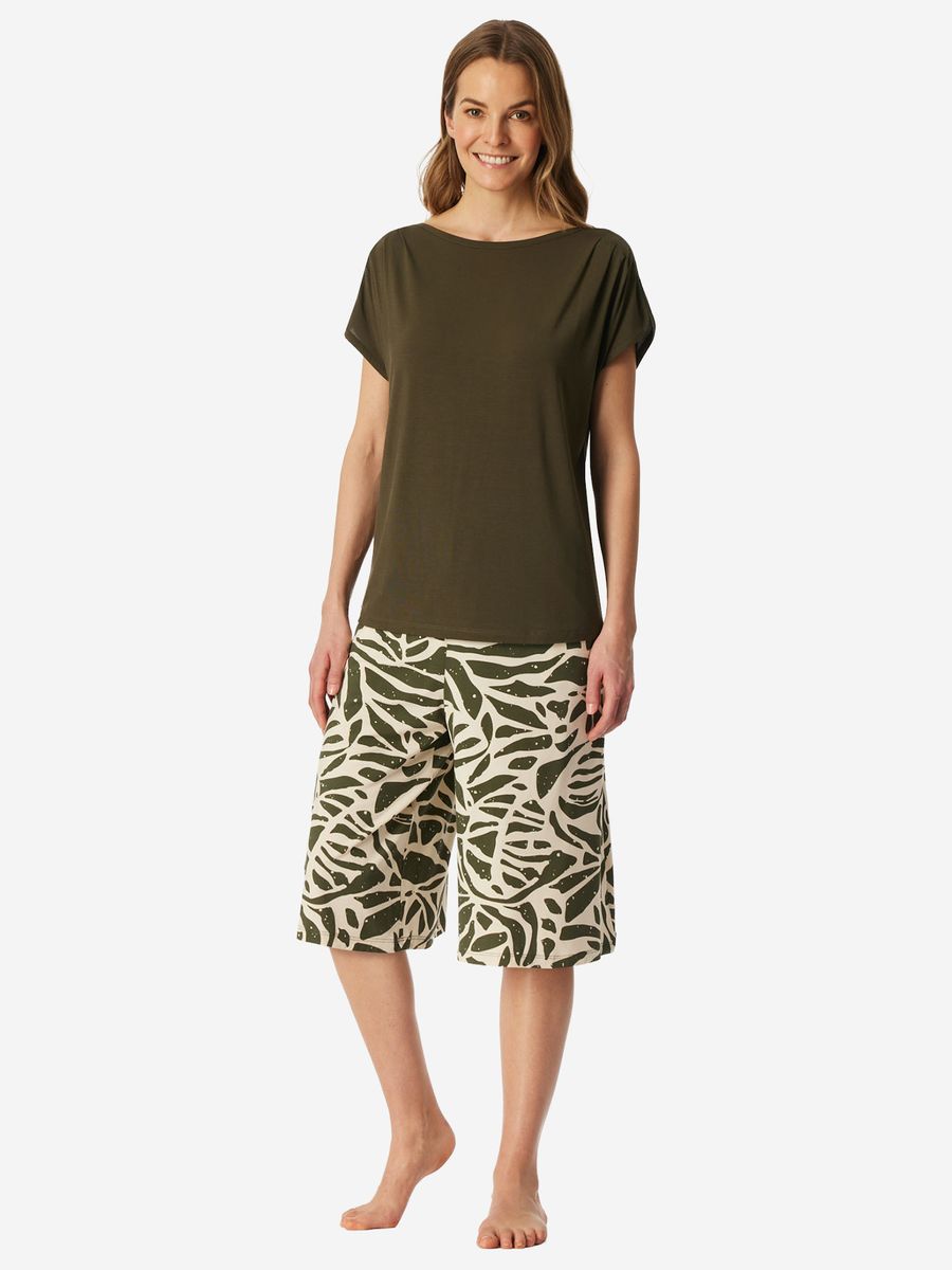 Premium-Loungewear-Set mit T-Shirt und Culotte
