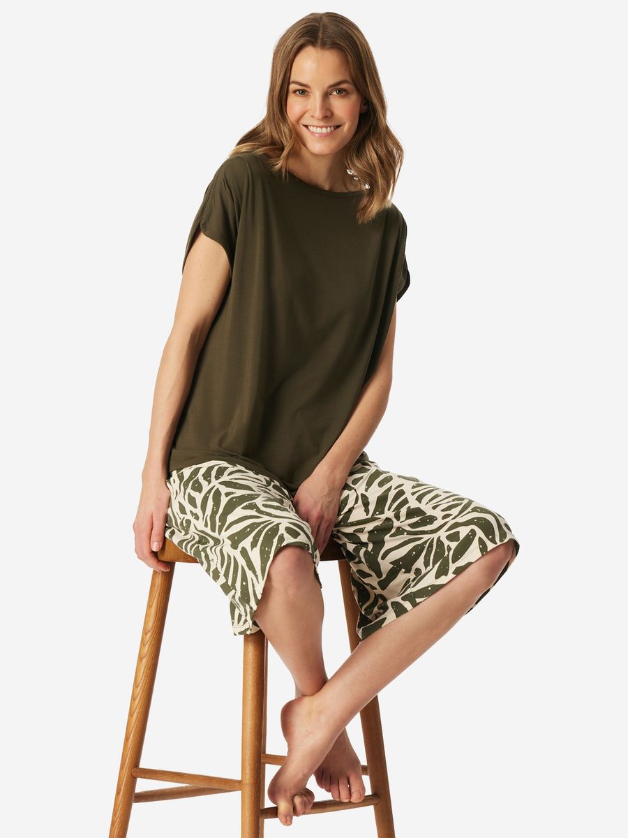 Premium-Loungewear-Set mit T-Shirt und Culotte
