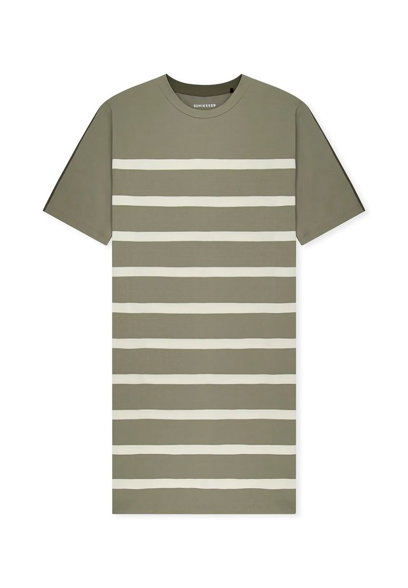 Gestreiftes Loose-Fit Jersey Nachthemd