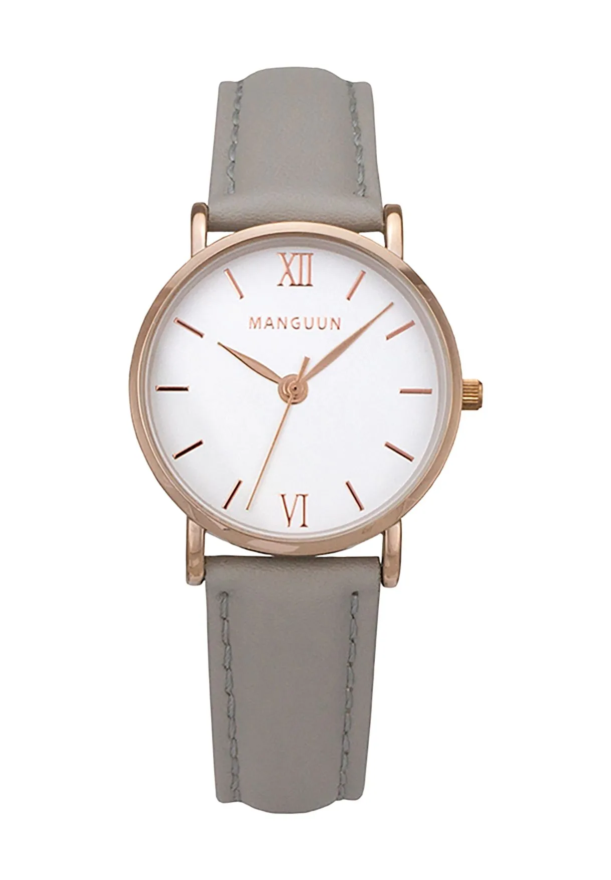 Elegante Analoguhr mit Lederarmband