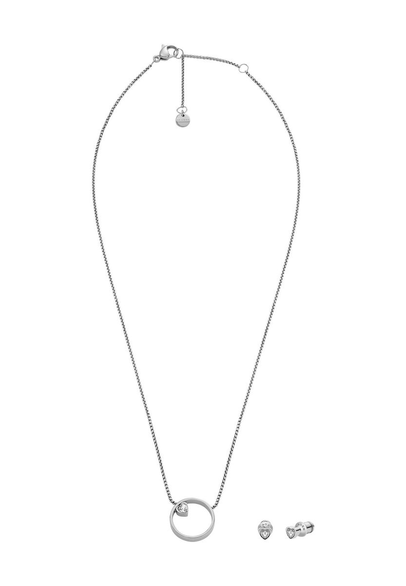Minimalistisches Herz-Anhänger Schmuck-Set