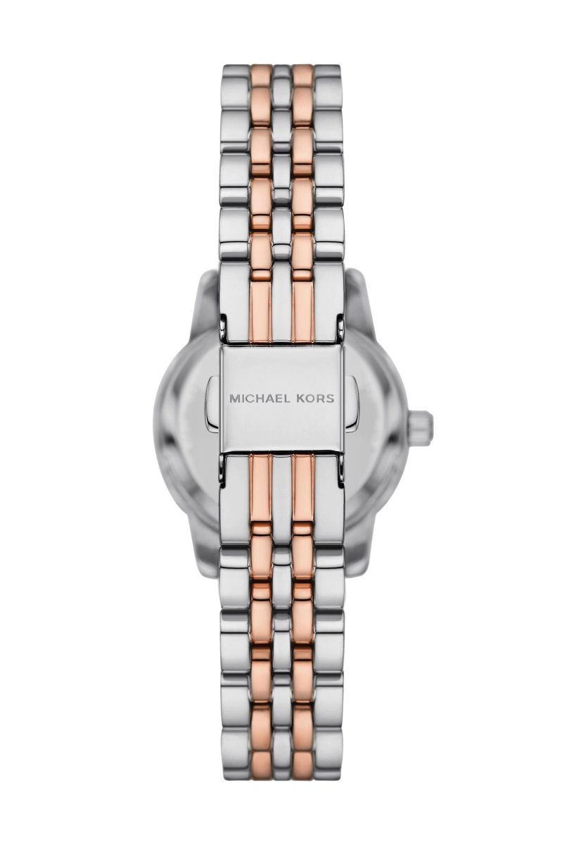 Elegantes Bicolour-Uhrenset mit Armbändern