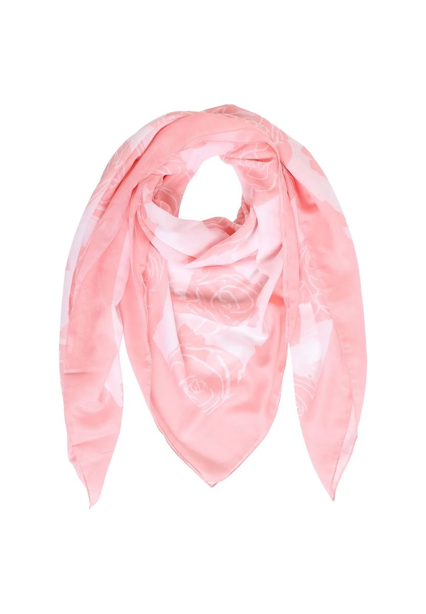 Quadratisches Halstuch mit Rosen-Print