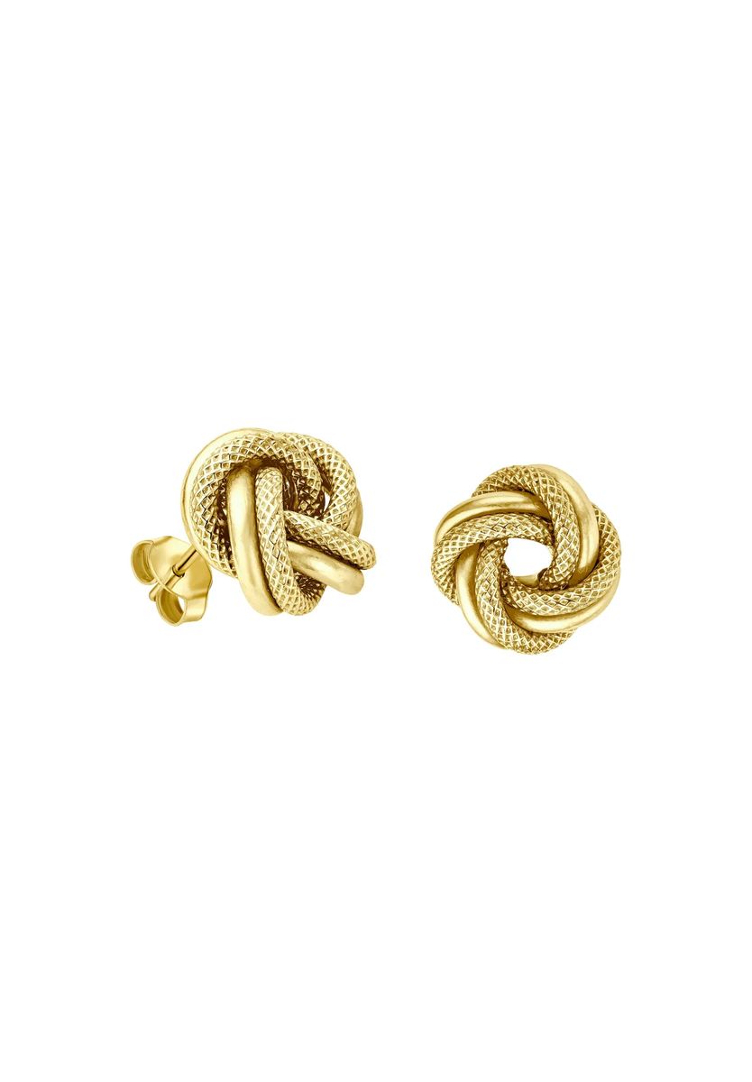 Elegante strukturierte Knoten-Ohrstecker