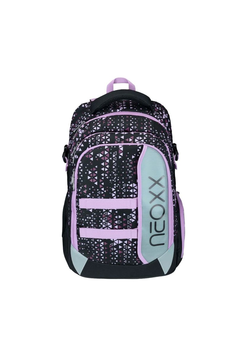 Ergonomischer Schulrucksack mit geometrischem Muster