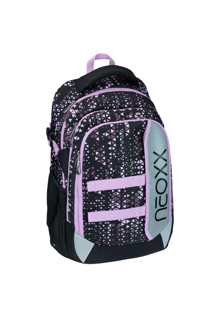Ergonomischer Schulrucksack mit geometrischem Muster