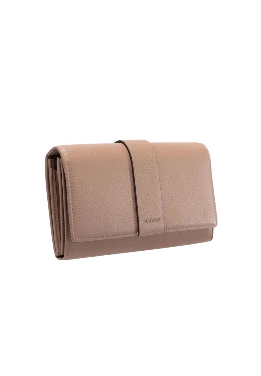 Elegantes Langportemonnaie aus genarbtem Leder