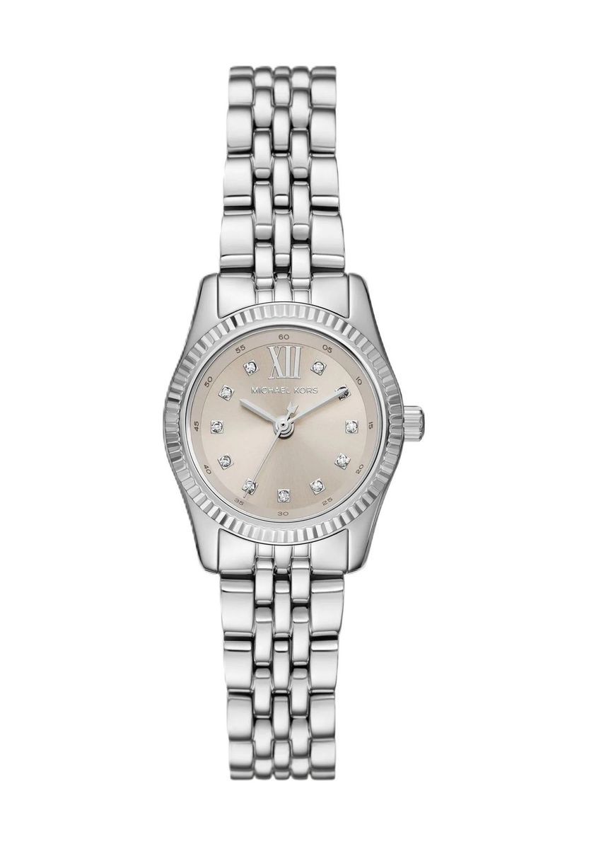 Elegante Armbanduhr mit geriffelter Lünette