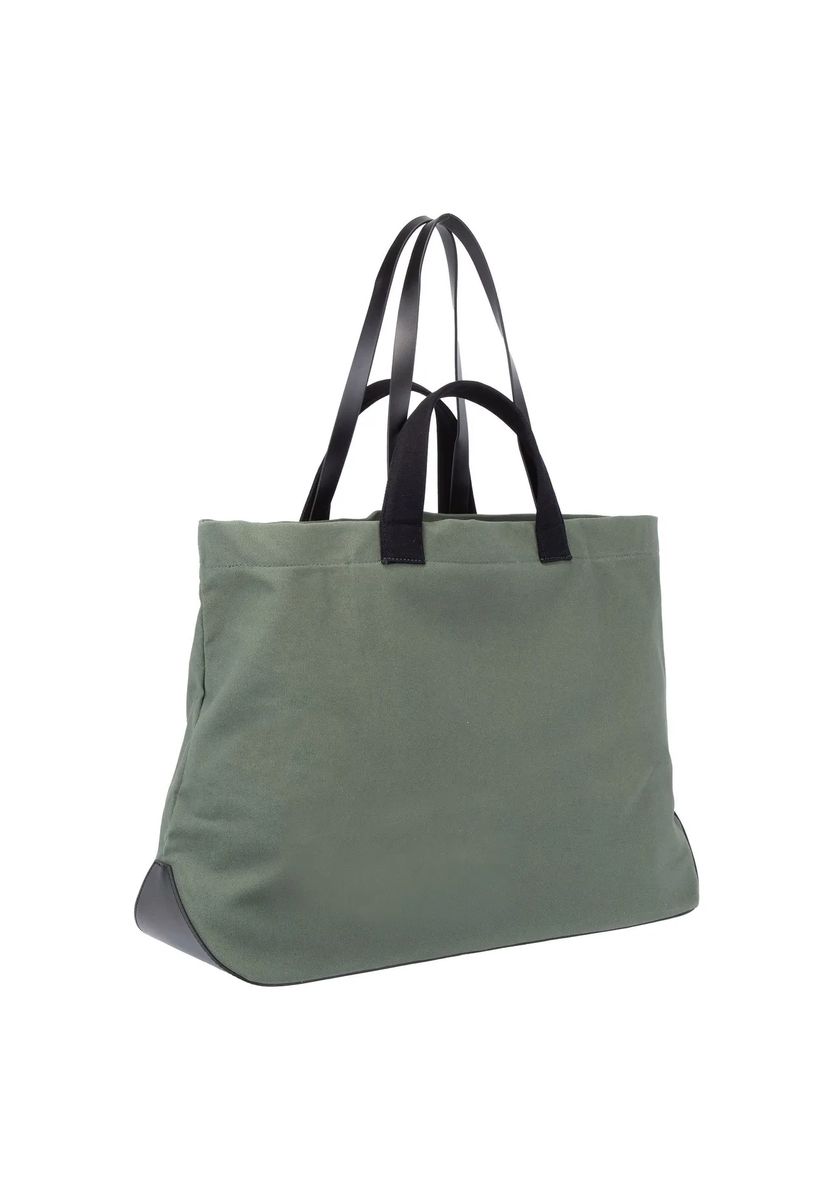 Großer Canvas-Shopper mit Doppelgriffen