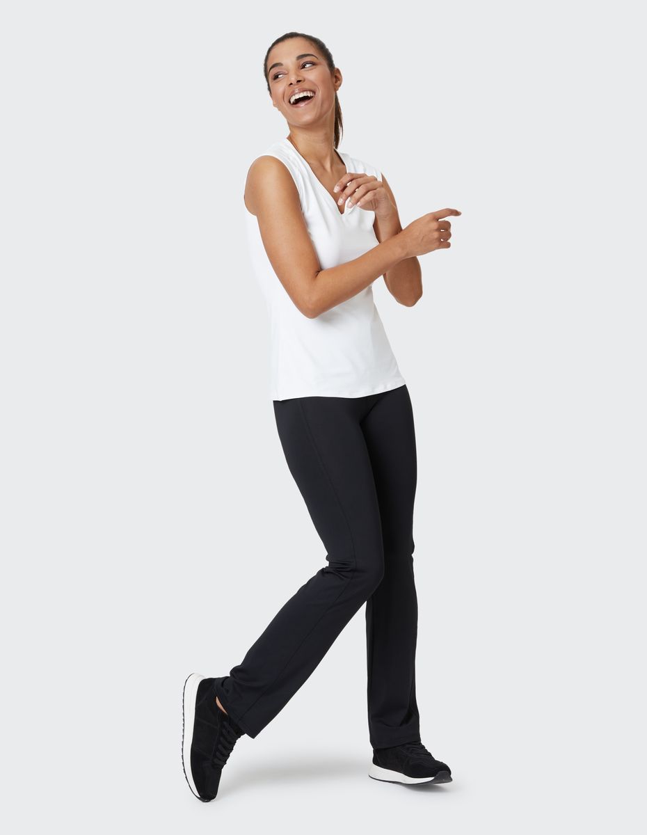 High-Waist Bootcut Performance-Tights