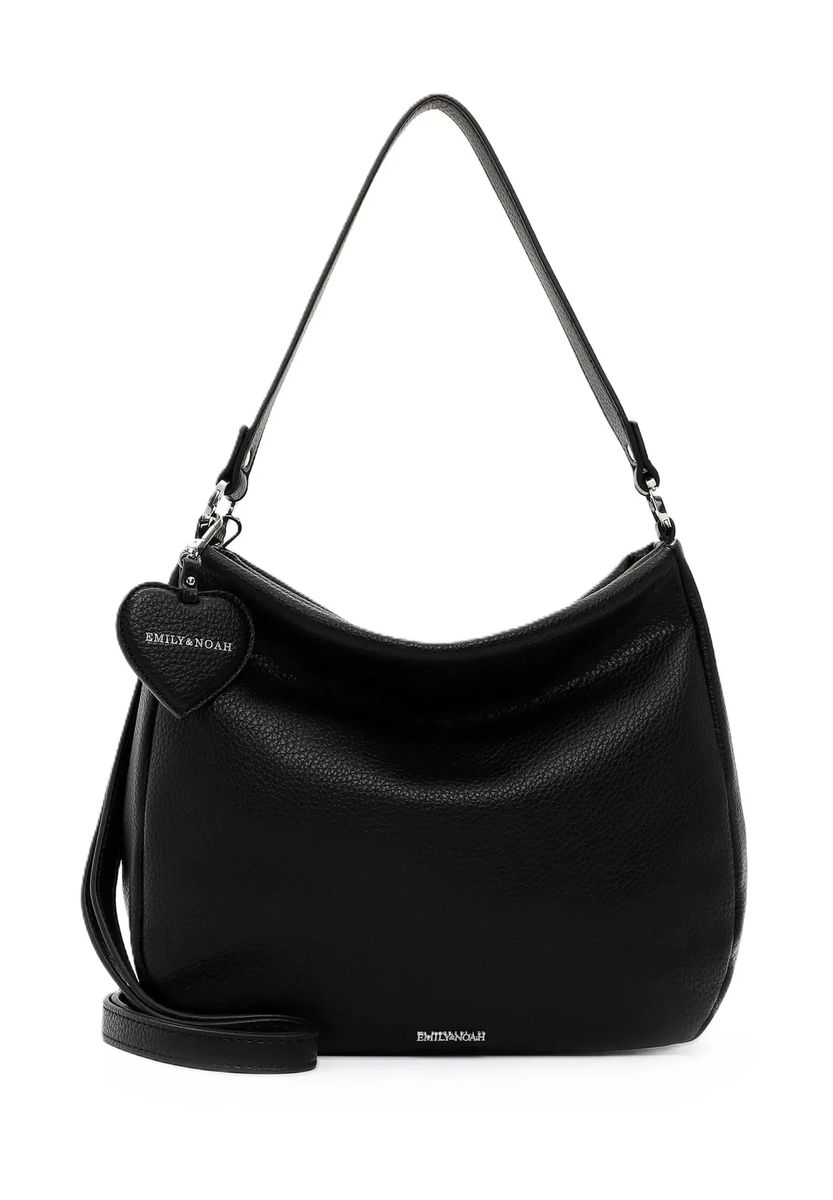 Gemasert Schultertasche mit Herzanhänger