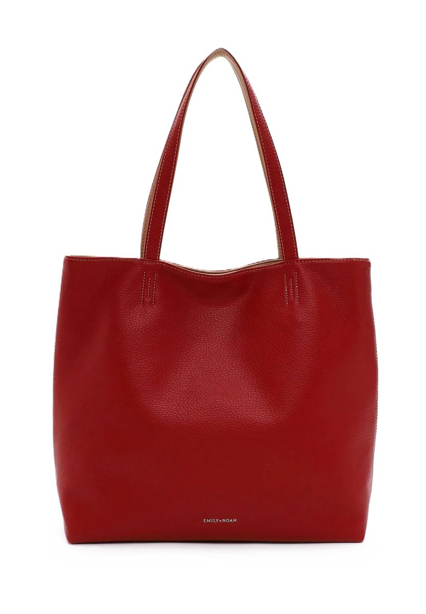 Geräumiger Shopper aus genarbtem Kunstleder