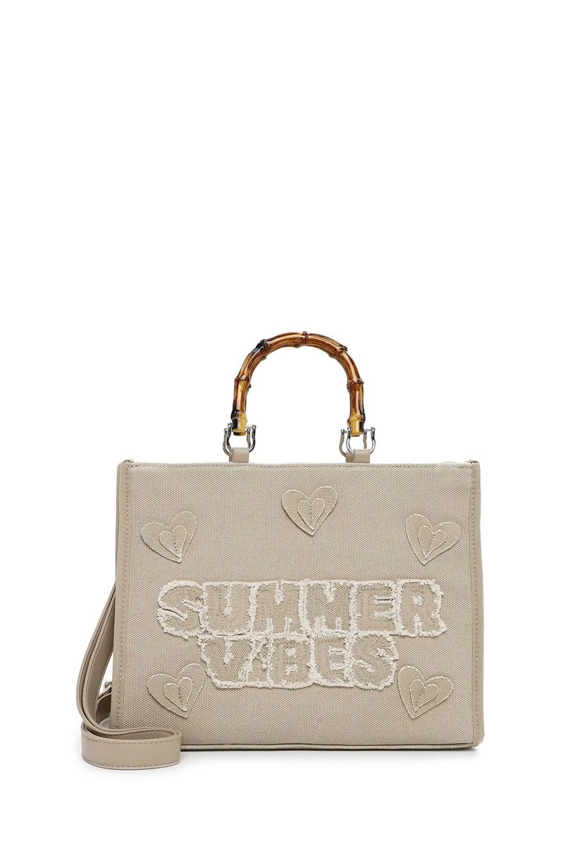 Canvas-Shopper mit Summer Vibes Stickerei