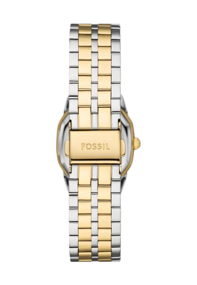 Klassische achteckige zweifarbige Armbanduhr