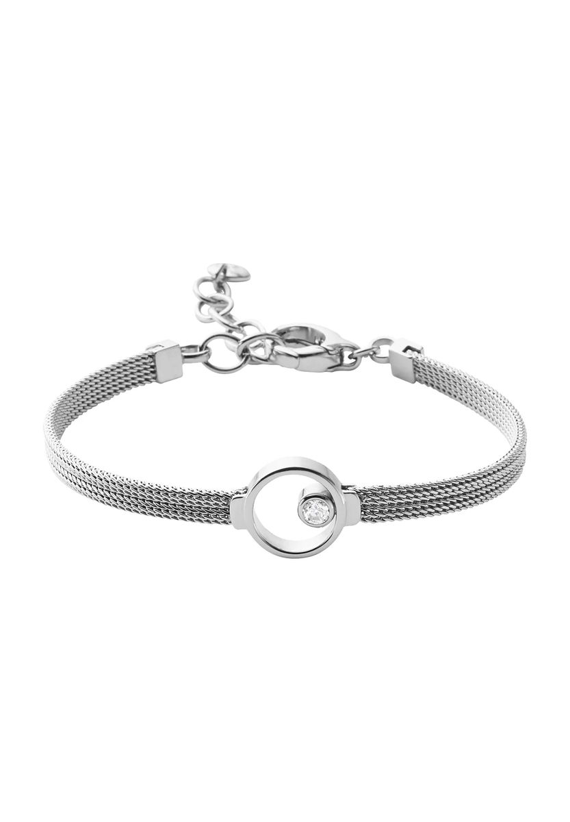Minimalistisches Milanaise-Armband mit Zirkonia