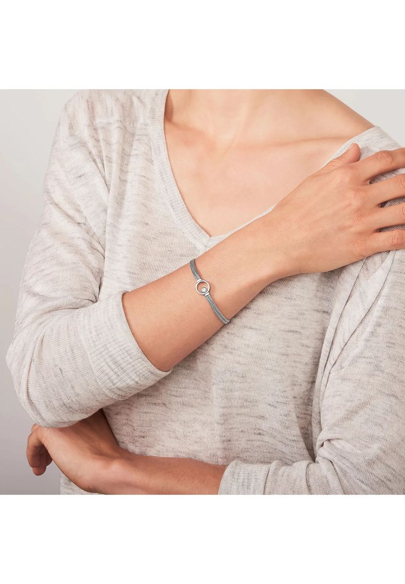 Minimalistisches Milanaise-Armband mit Zirkonia