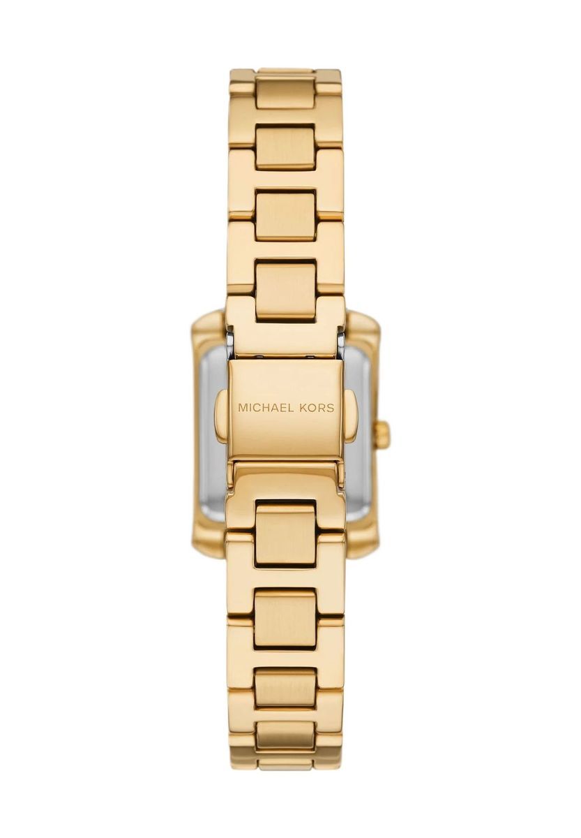 Elegante rechteckige Uhr mit Pavé-Lünette