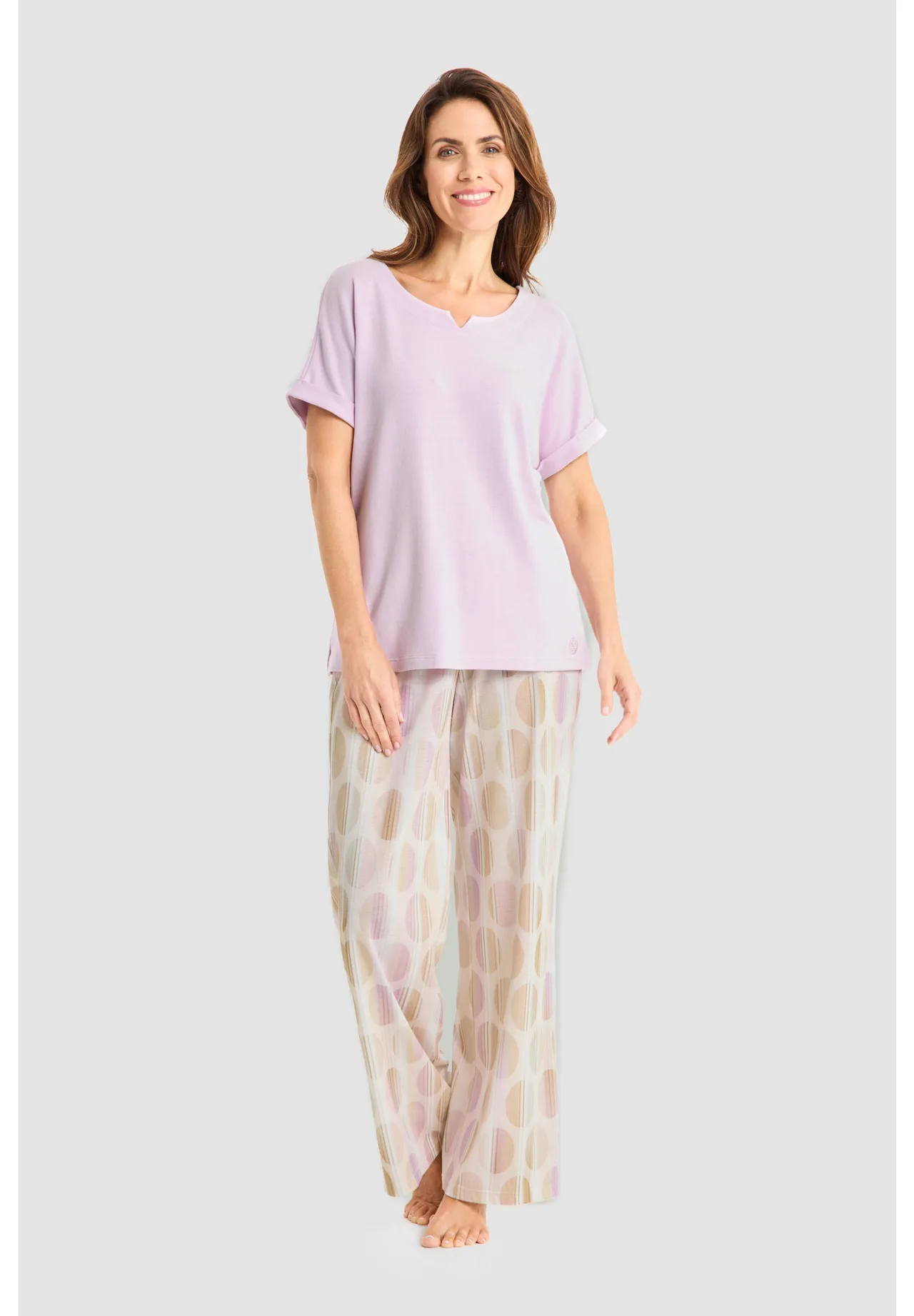 Pyjama-Set aus Lyocell-Baumwoll-Mix