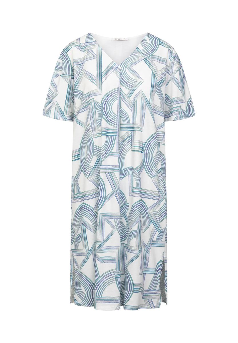 Schlafshirt mit geometrischem Print