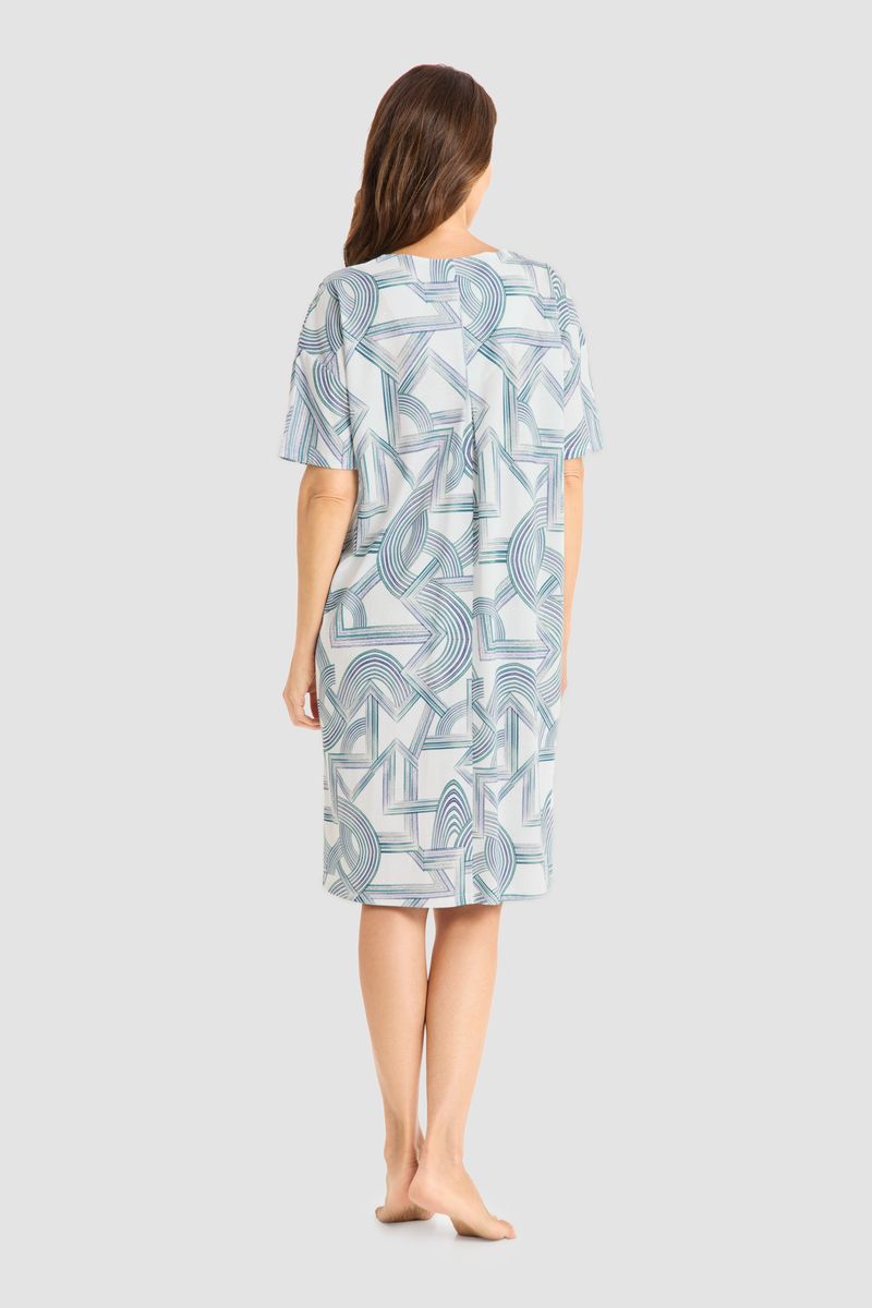 Schlafshirt mit geometrischem Print