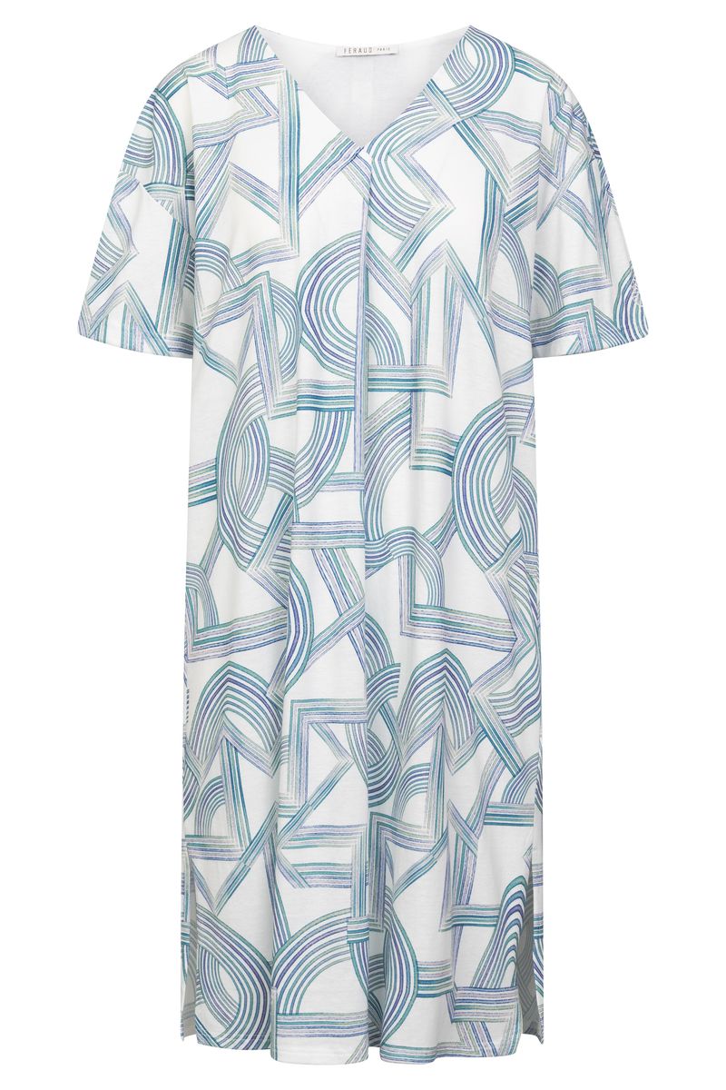 Schlafshirt mit geometrischem Print