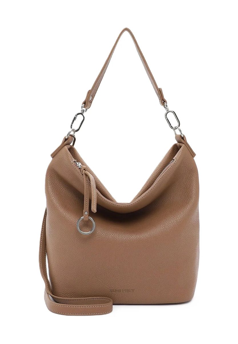 Lässige Hobo-Tasche in Narbenoptik