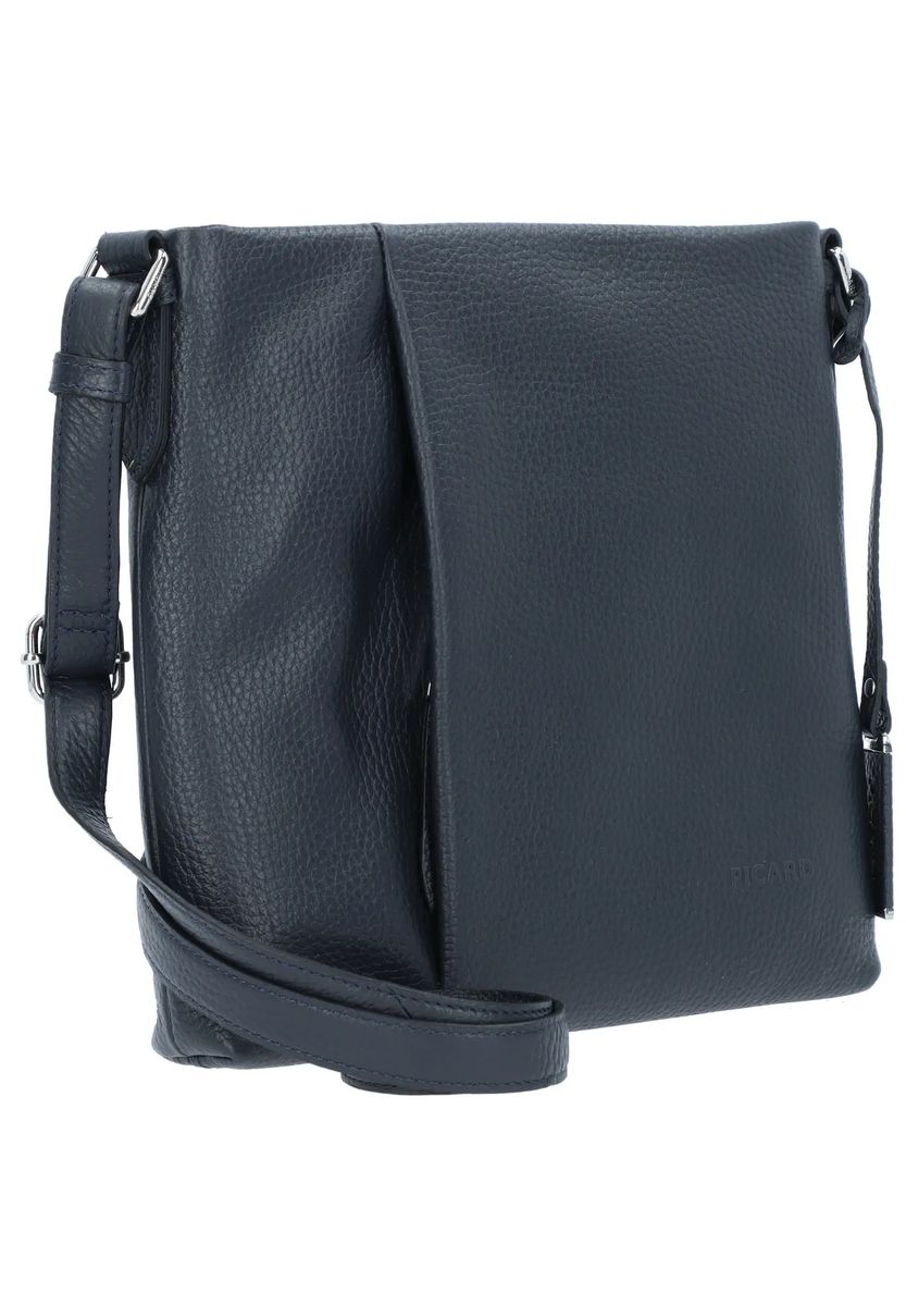 Elegante Crossbody-Tasche aus gemasertem Leder