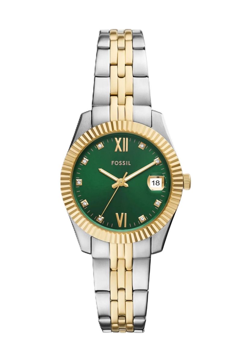 Elegante Scarlette Uhr mit geriffelter Lünette