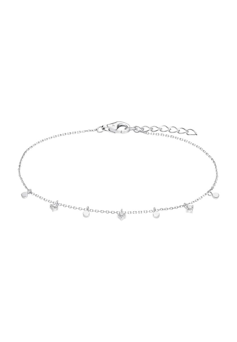 Zartes Silberarmband mit Anhängern