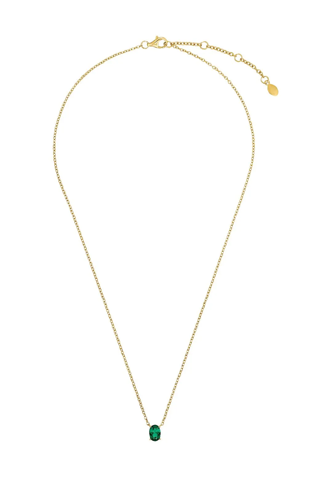 Elegante Halskette mit Smaragd-Zirkonia