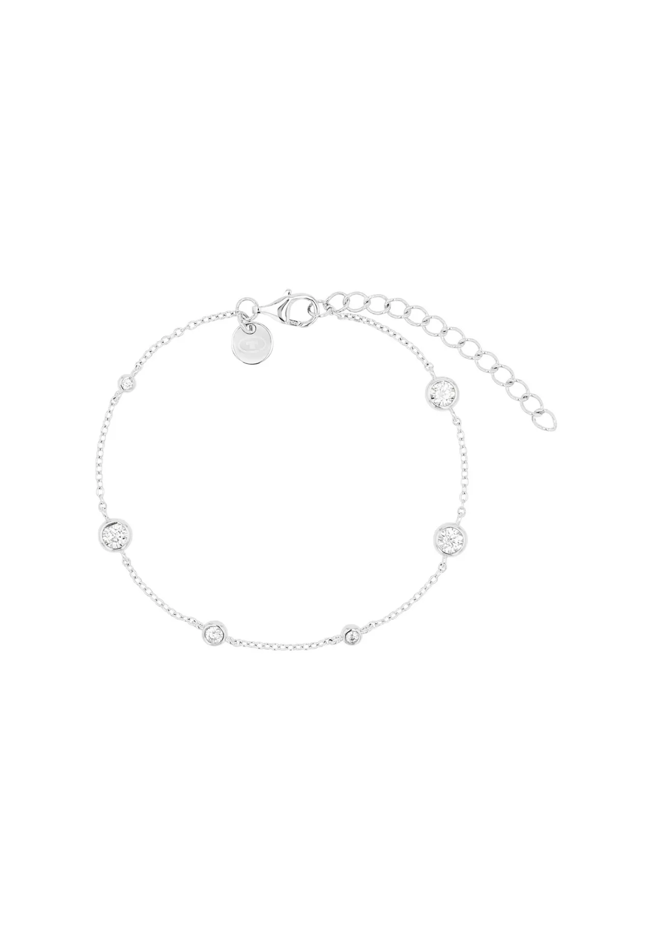 Filigranes Silberarmband mit Zirkonia