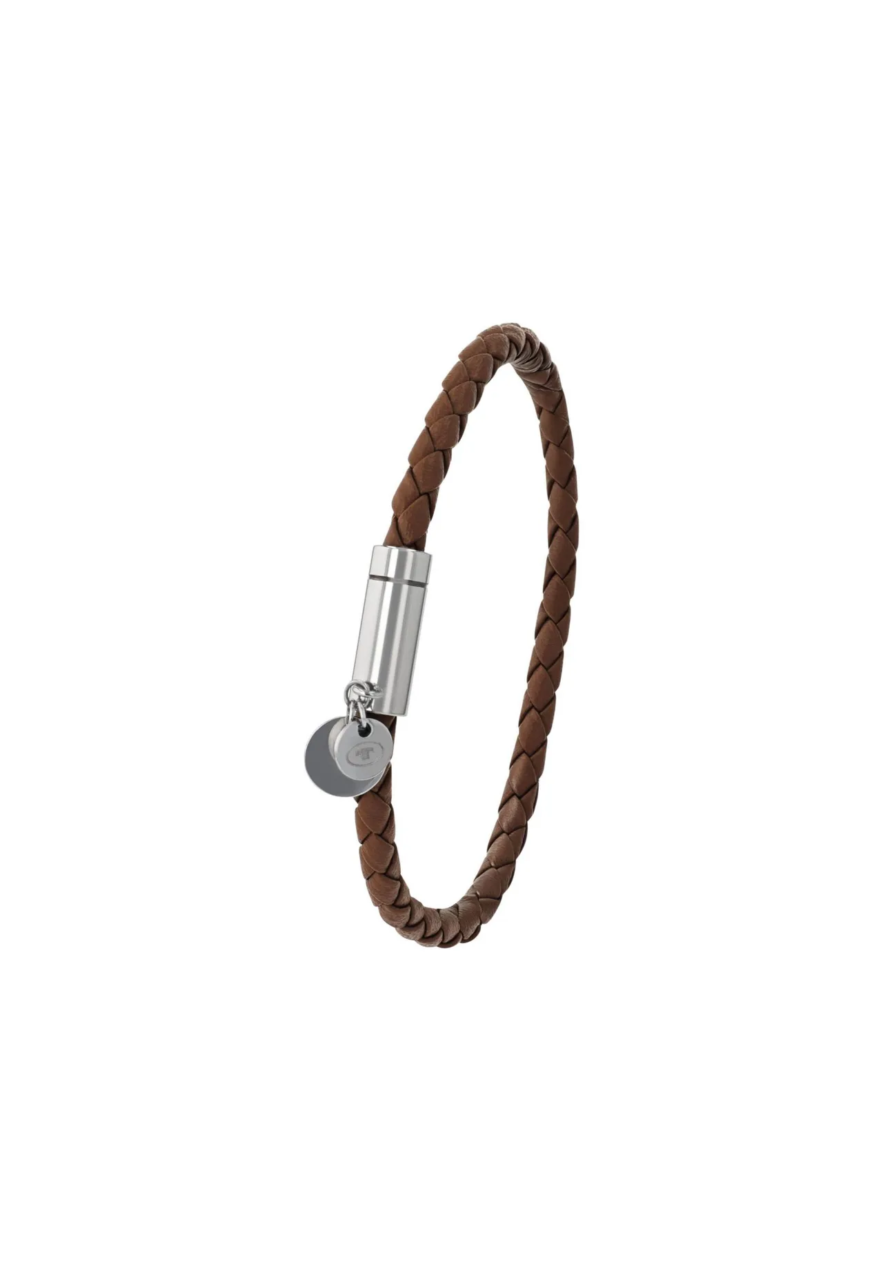 Geflochtenes Lederarmband mit Anhänger