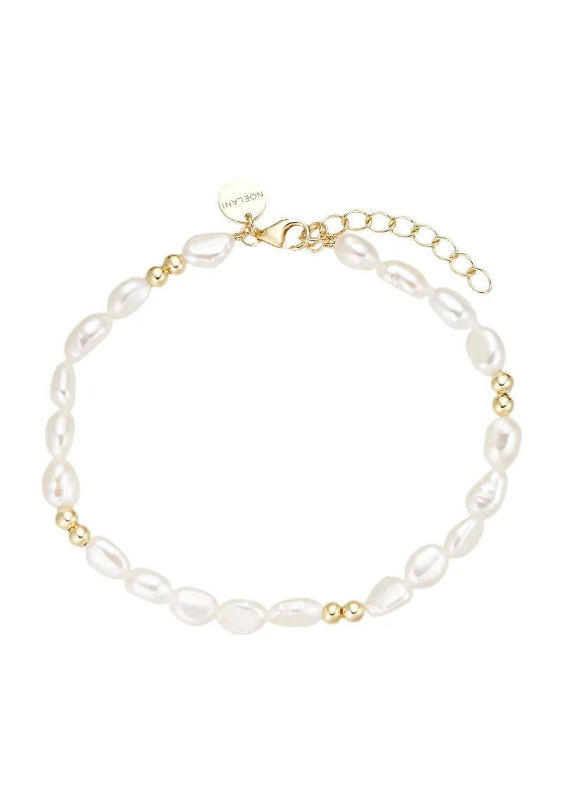 Barockperlen-Armband mit Goldakzenten