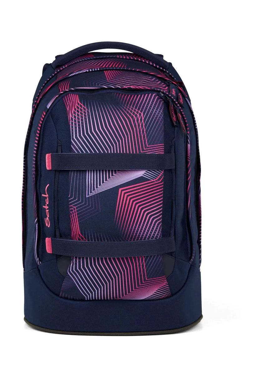 Ergonomischer Schulrucksack mit geometrischem Muster