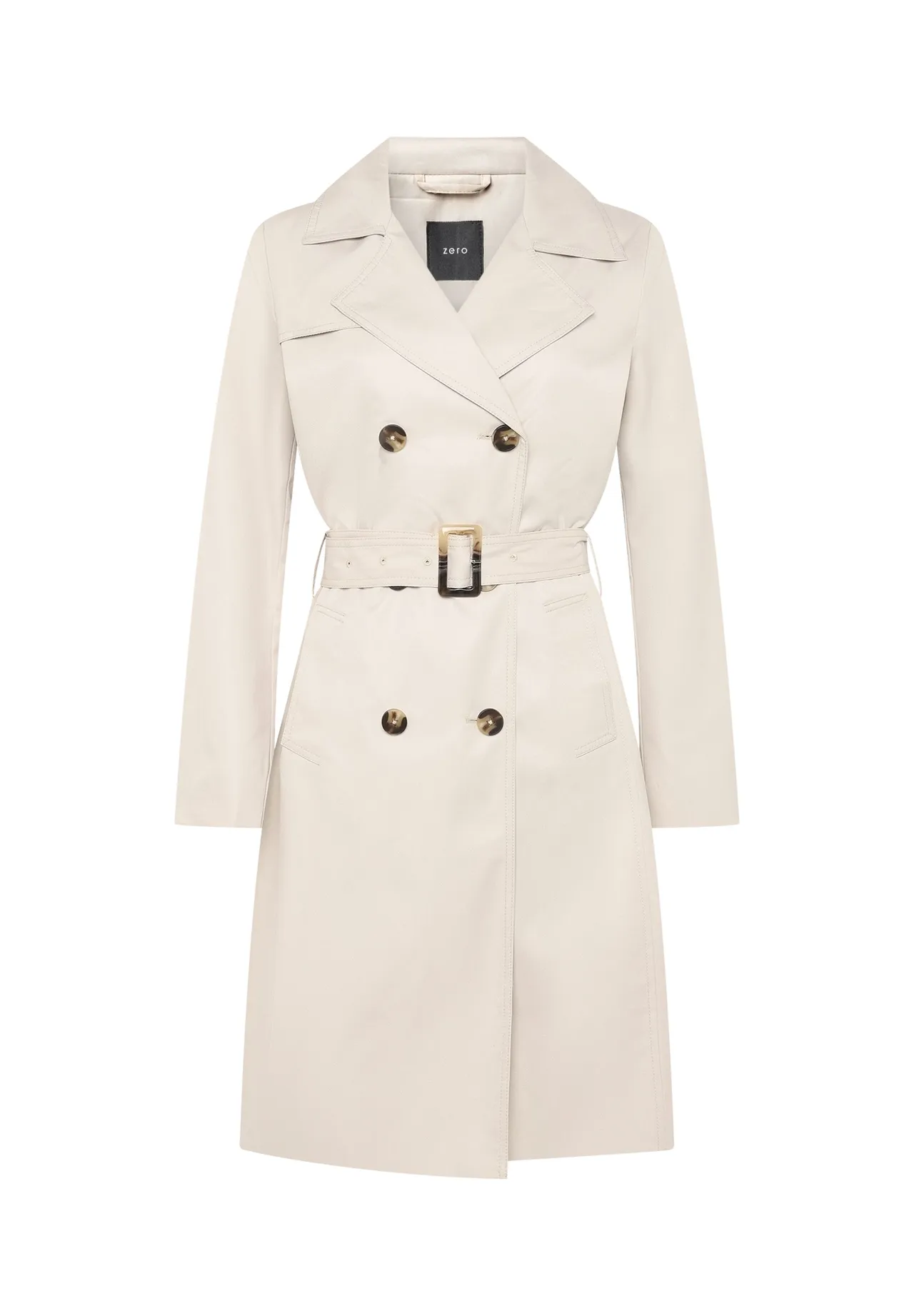 Zweireihiger Trenchcoat mit Taillengürtel