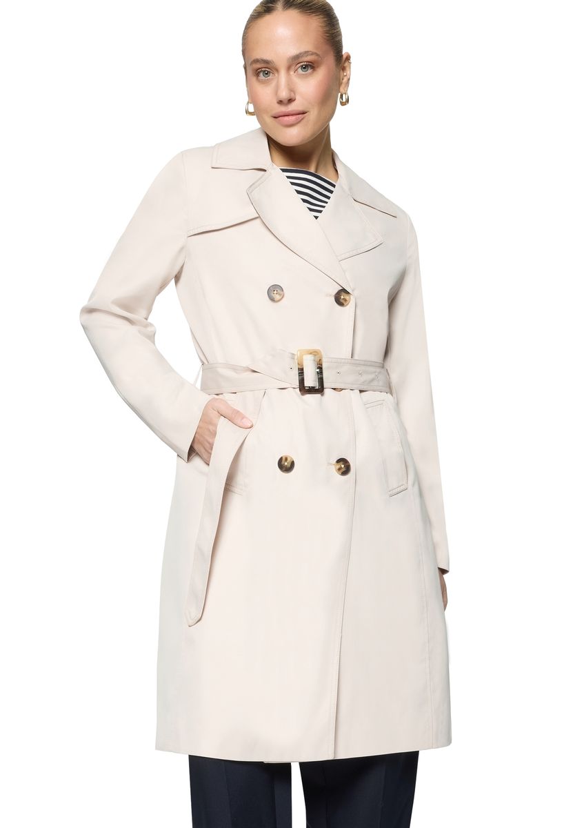 Zweireihiger Trenchcoat mit Taillengürtel