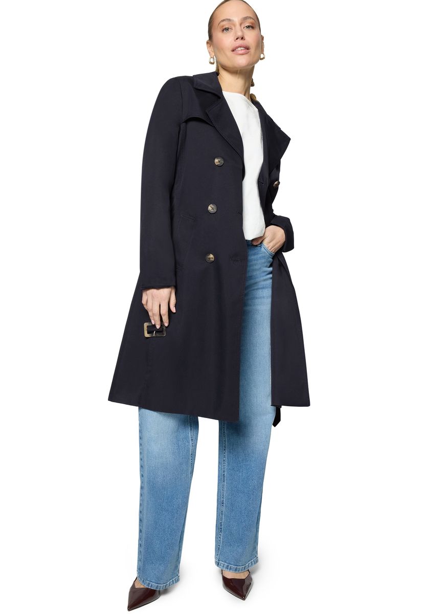 Klassischer zweireihiger Trenchcoat