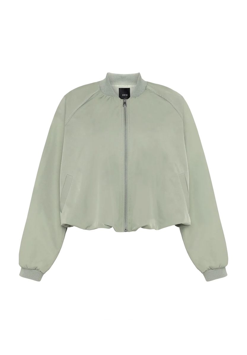 Oversized Bomberjacke im Cropped-Schnitt