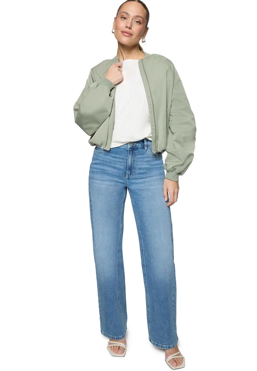 Oversized Bomberjacke im Cropped-Schnitt