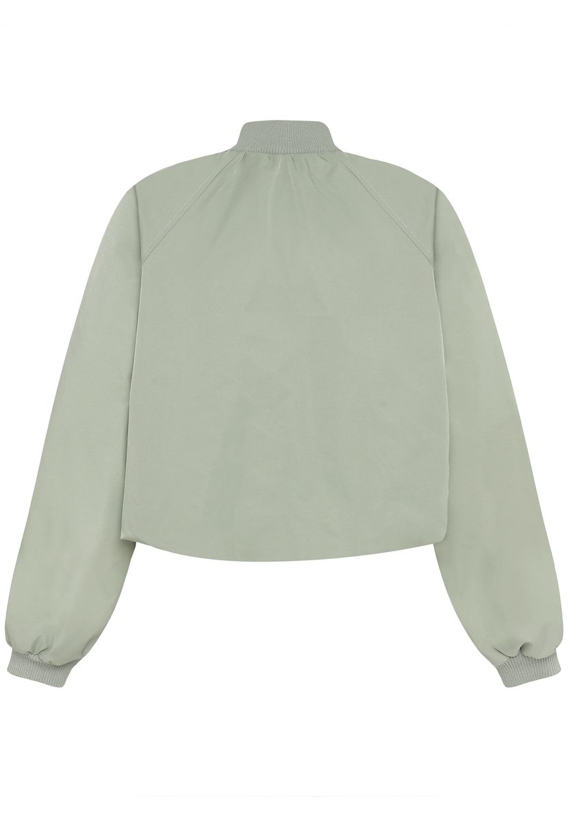 Oversized Bomberjacke im Cropped-Schnitt