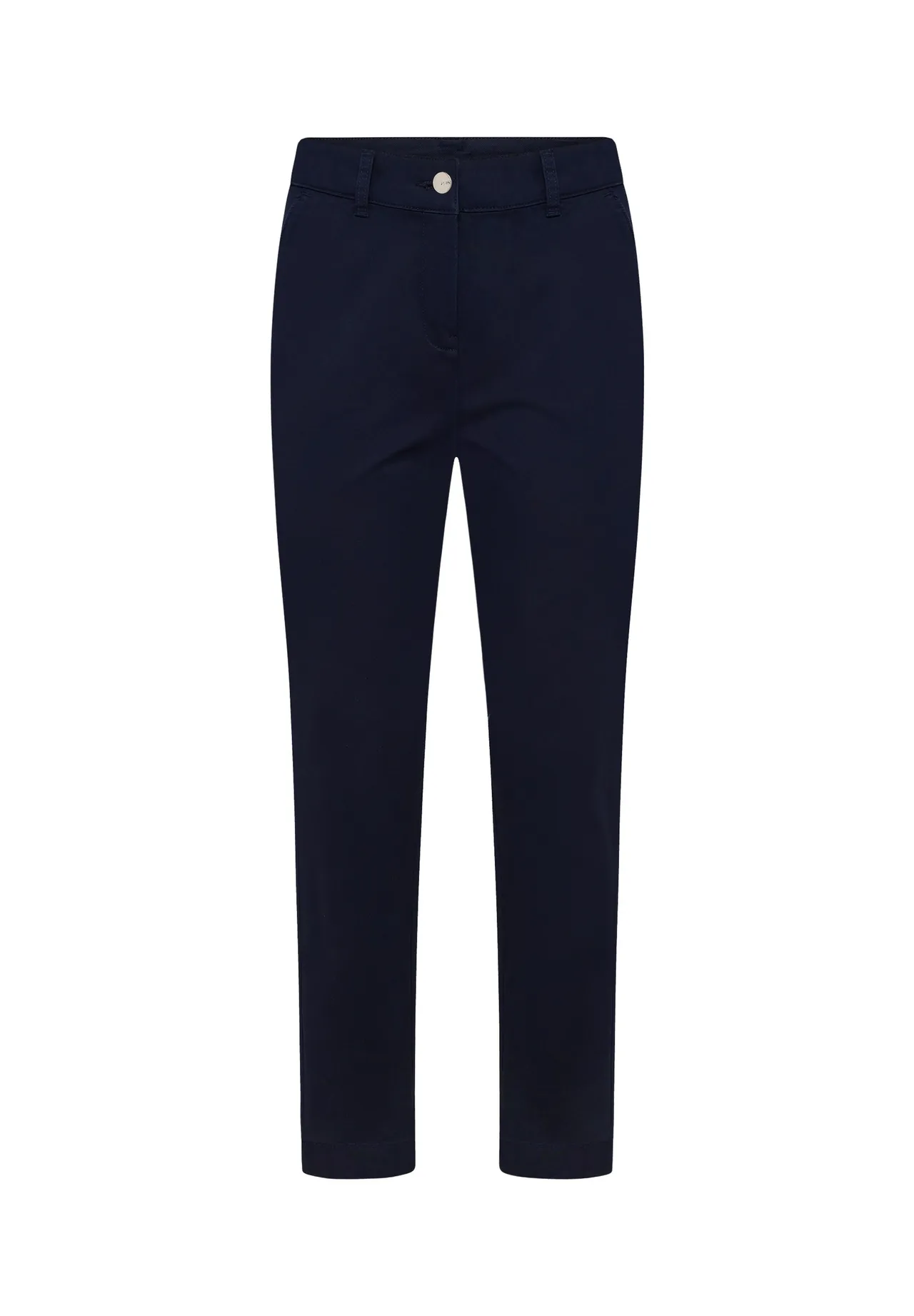 Schmal geschnittene Chino-Hose mit Umschlag