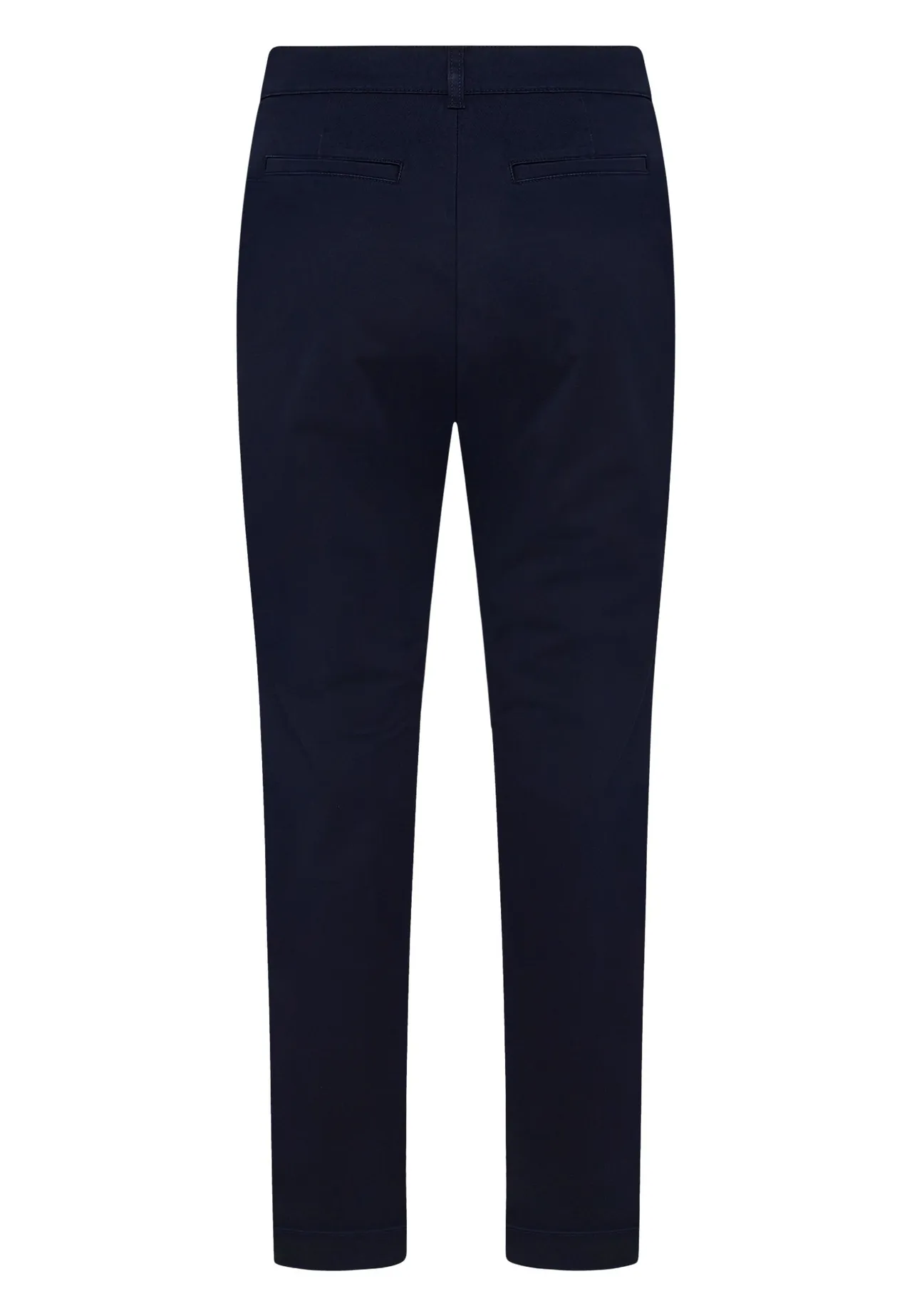 Schmal geschnittene Chino-Hose mit Umschlag